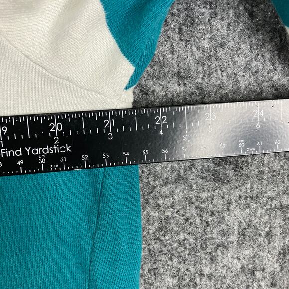 GANT Rugger Shirt Mens Size XL Teal White Striped Long Sleeve Rugby USA Classic - Picture 5 of 9